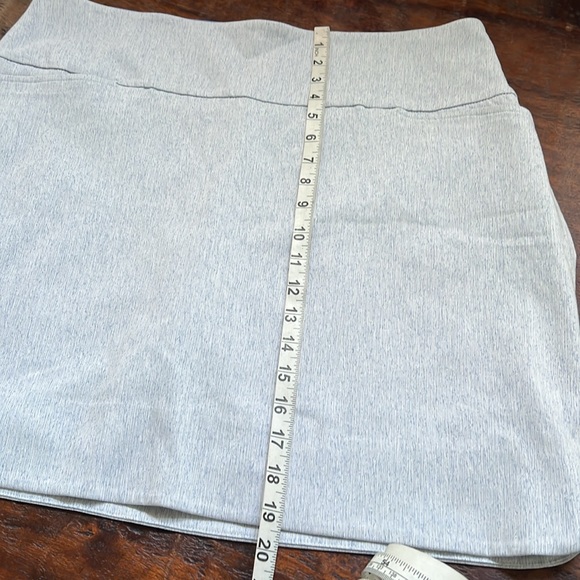 S.C.& CO Women's Athletic 360° Tummy Control Skort Stretch Grey Blue Striped XL - Picture 11 of 11